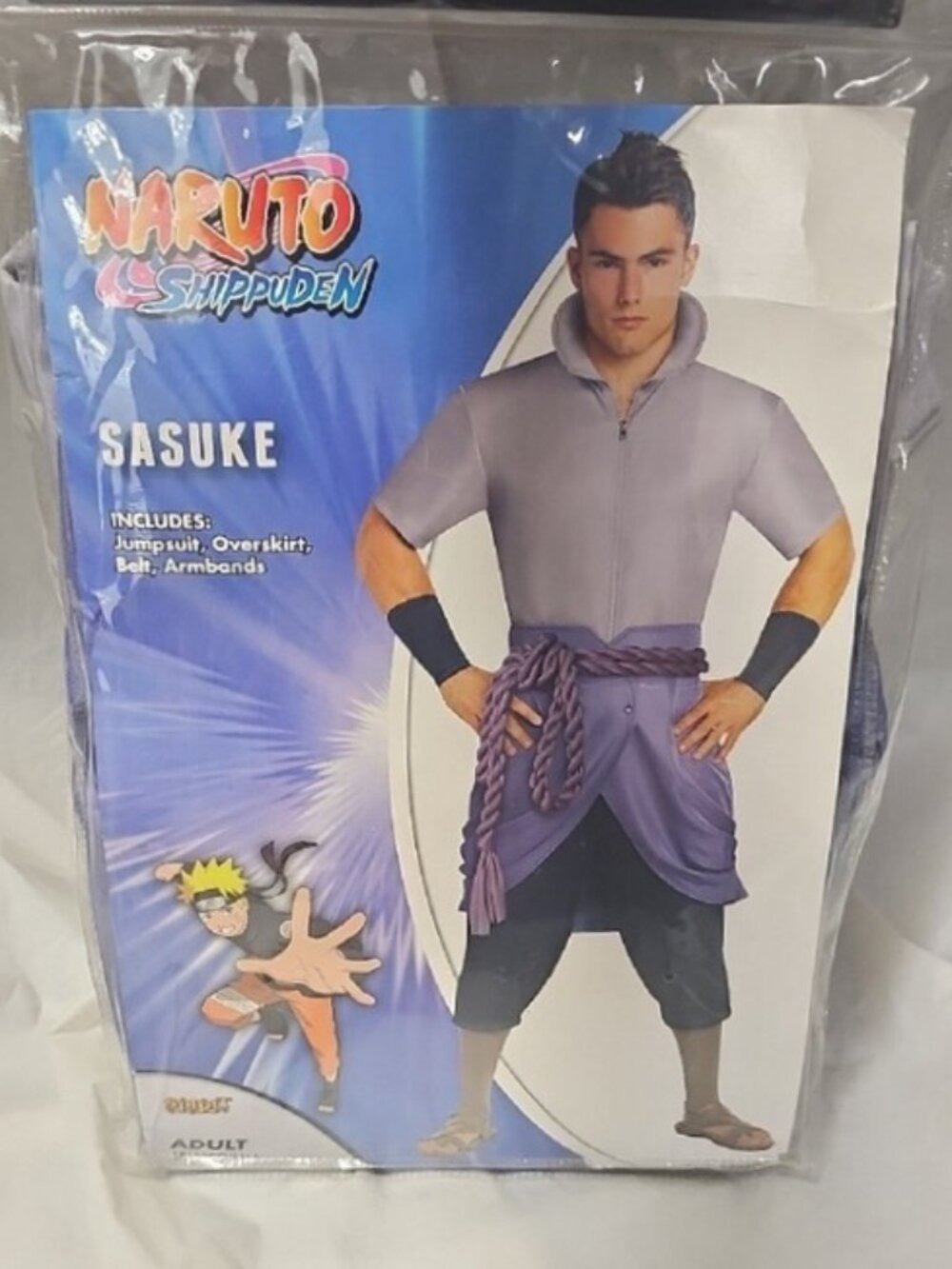 Sasuke Costume - Naruto Shippuden Adult Medium New